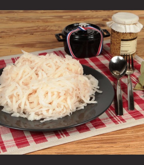 Rave d'Alsace cuisiné à la graisse d'oie