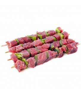 Brochette de boeuf mariné
