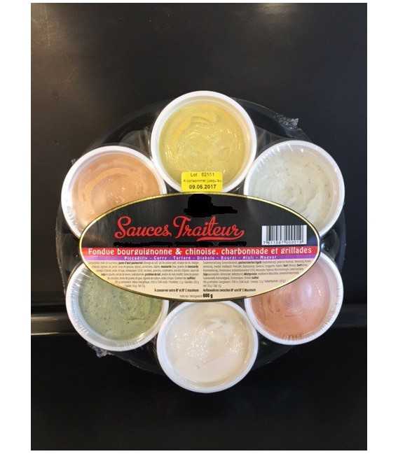 Sauce traiteur assiette