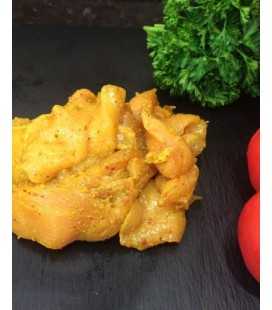 Emincé de poulet mariné