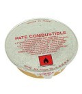 Pate combustible pour réchaud à fondue