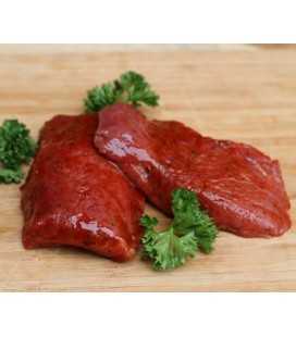 Steak de boeuf mariné