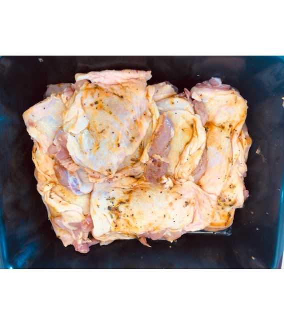 Cuisse de poulet désossée marinée
