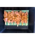 Brochette de poulet mariné