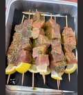 Brochette de thon mariné